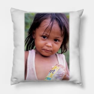 Young Filippino lady. Pillow