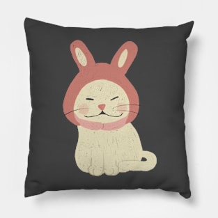 dress like rabbit Pillow