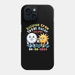 Eclipse Crew Total Solar Eclipse 04-08-2024 Retro Style Phone Case