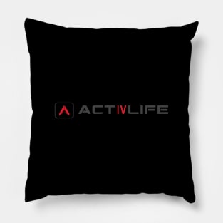 Assured Outfit by Activlife Wear Tagline Logo Sports Branding Pillow