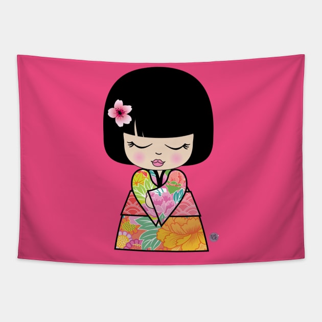 Mini Geisha Tapestry by Madebykale