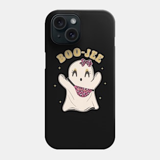 Boo-Jee cute and spooky Halloween ghost costume Phone Case