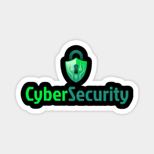 Cyber Security Lock Green Magnet