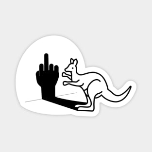 Kangaroo Middle Finger Magnet