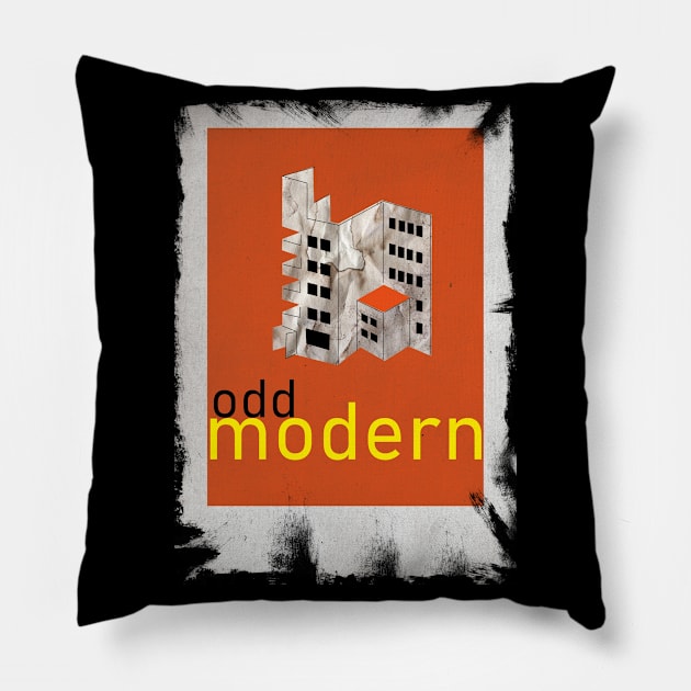 Ironic, Postmodern Bauhaus School Poster Pillow by Raimondi
