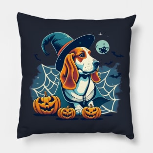 Basset Hound Pumpkin Pillow