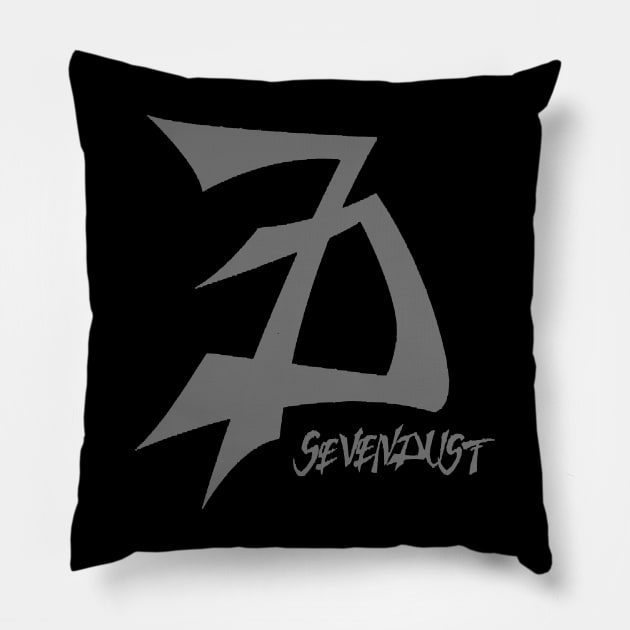 sevendust grey vintage Pillow by people chain