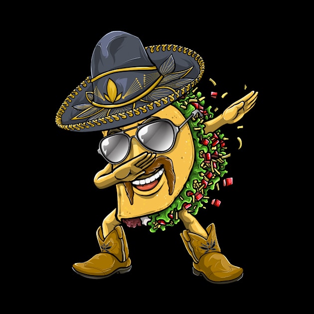 Cinco de Mayo Dabbing Taco Hombre by KAWAIITEE