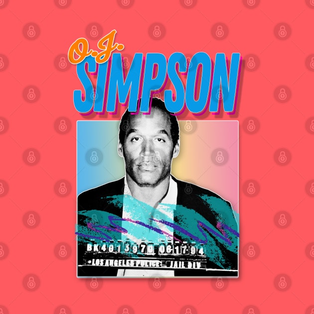 O.J. Simpson Retro 80s Styled Design by DankFutura