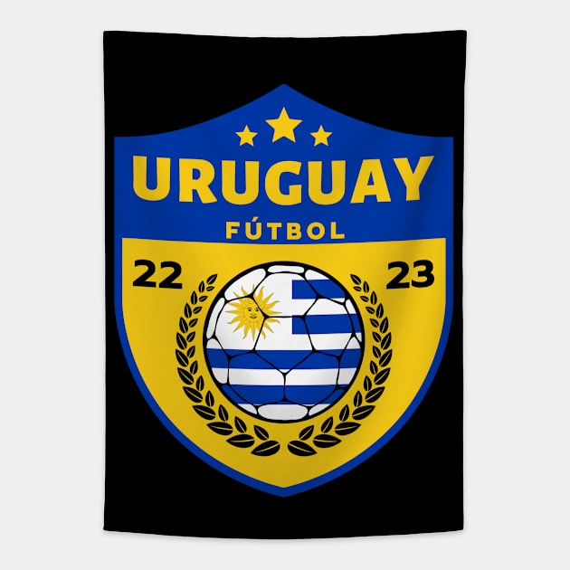 Uruguay Futbol Tapestry by footballomatic
