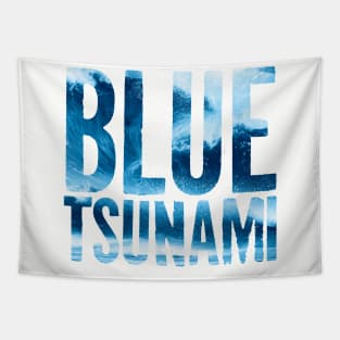 Blue Tsunami Tapestry