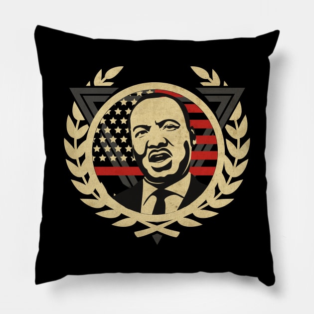 Luther King Pillow by CTShirts