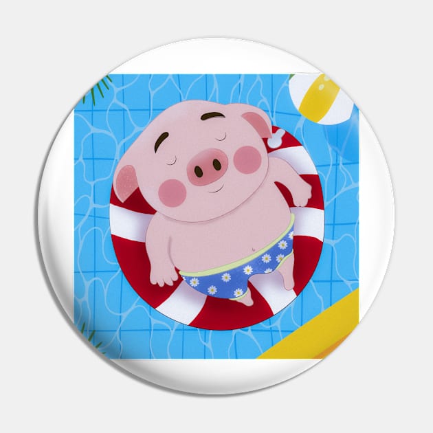 Piggy's Poolside Adventure: Fun in the Sun! Pin by IstoriaDesign