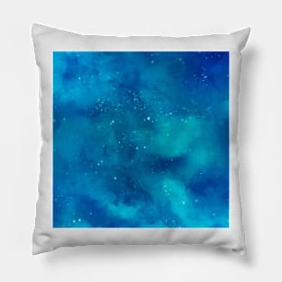 Mistic blue galaxy Pillow