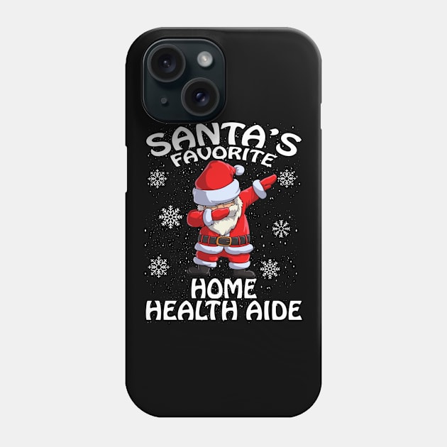 Santas Favorite Home Health Aide Christmas Phone Case by intelus