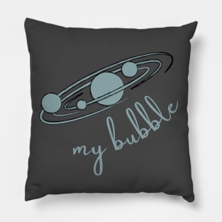 My Blue Space Bubble Pillow