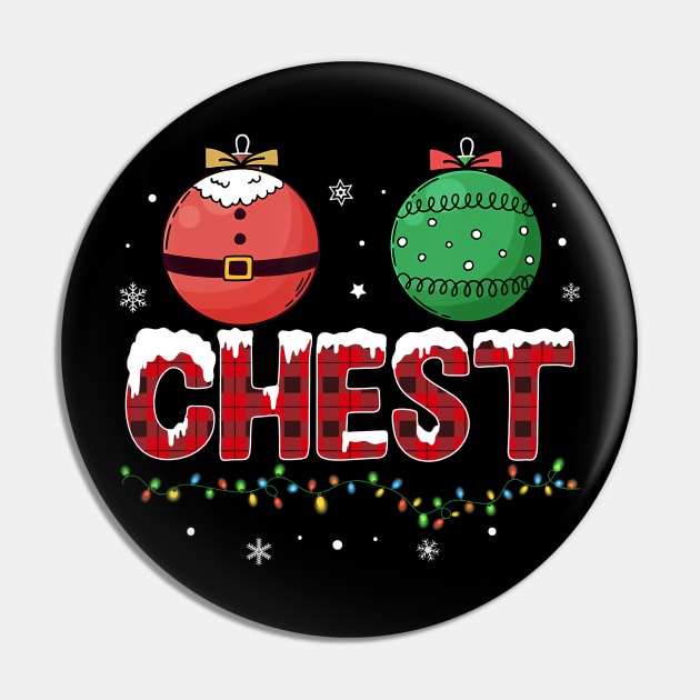 Chestnuts matching christmas couple Funny Pin by unaffectedmoor