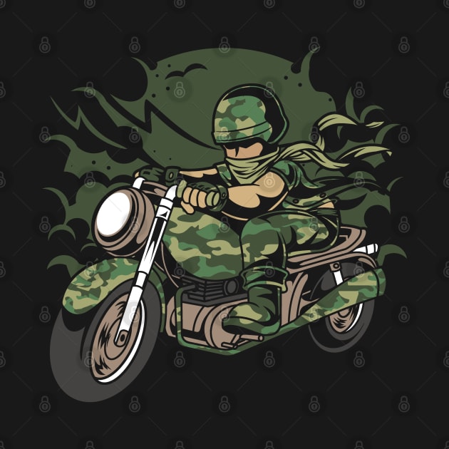 Army Series: Camouflaged Biker by Jarecrow 