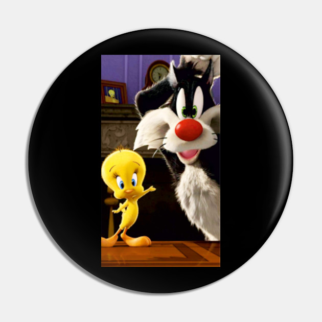 Cartoon Tweety Bird And Sylvester Cat Chick Pin Teepublic