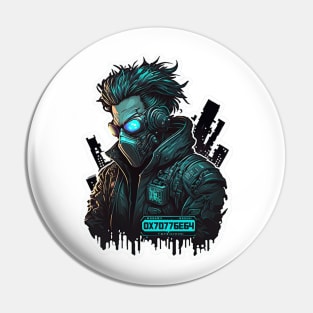 cyberpunk hackers Pin