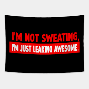 Funny and motivational workout text Tapestry