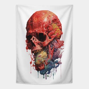 Melted Skull Tapestry