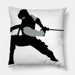 Ninja Gaiden Ryu Sword Slash Silhouette Pillow