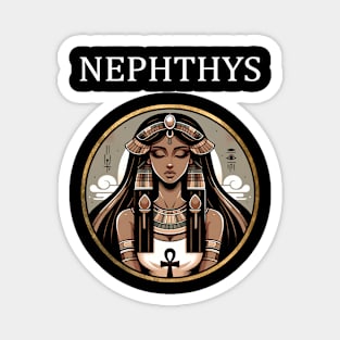 Nephthys Egyptian Goddess of Death, Air and Households Magnet