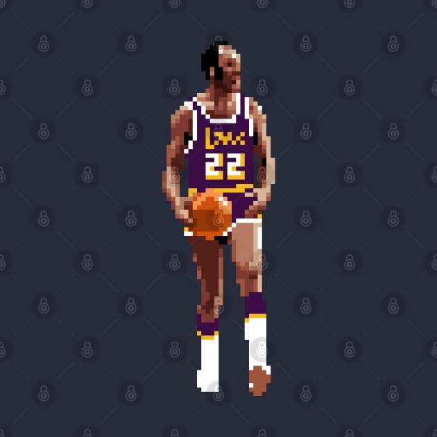 Elgin Baylor Pixel Dribble by qiangdade