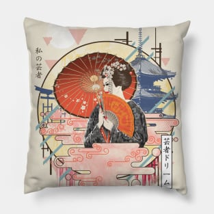 Ukiyo e Geisha Pillow