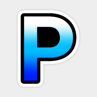 Blue Letter P Magnet