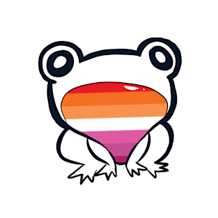 Lesbian (WLW) Pride Frog T-Shirt