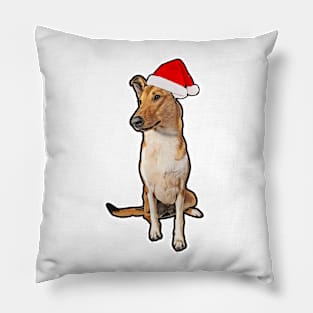 Smooth Collie Christmas Pillow