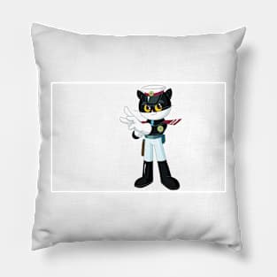 Sergeant Black Cat Pillow