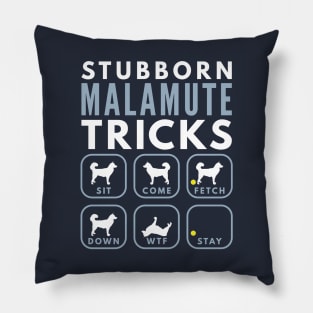 Stubborn Alaskan Malamute Tricks - Dog Training Pillow