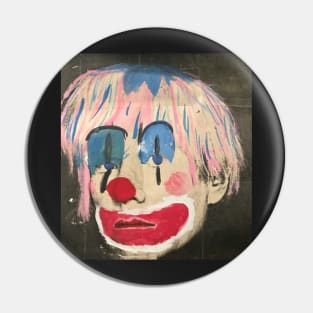 Andy Warhol Clown Pin