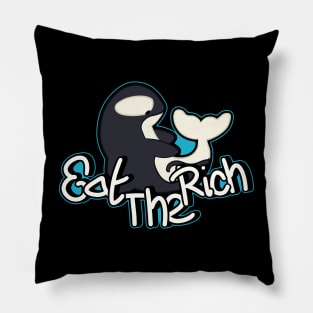 Orca's Eat the Rich Pillow