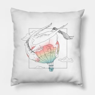 Pegasus on an airballoon Pillow