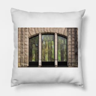 Glass Panels And Stone Work © Pillow