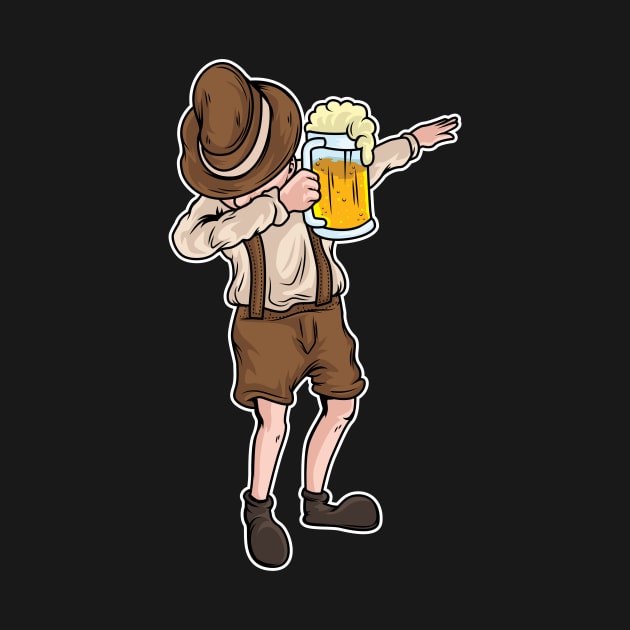 Bavaria Bavarian Man Dabbing Oktoberfest Funny by Pummli