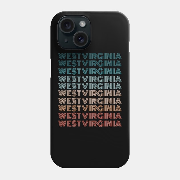 Retro West Virginia Vintage American States Gifts Phone Case by qwertydesigns