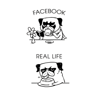 Facebook and Real Life T-Shirt