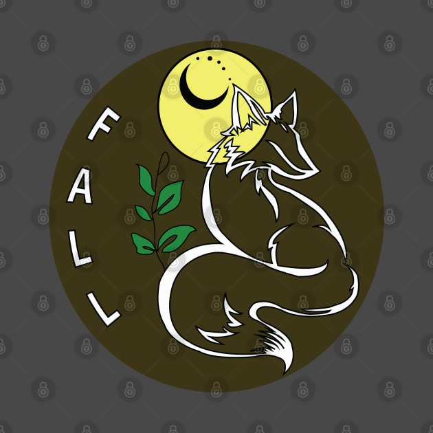 Moon light fox fall design by IN VOGUE By-Siya