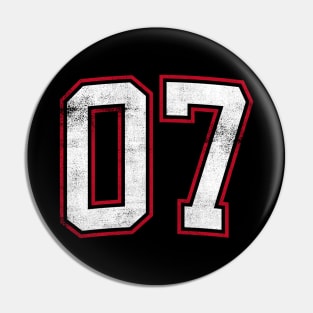 Number Seven 7 Pin