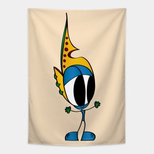 Funny Cartoon Character Tapestry