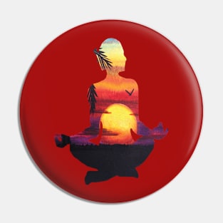 Namaste - Yoga Pose - Meditation Pin