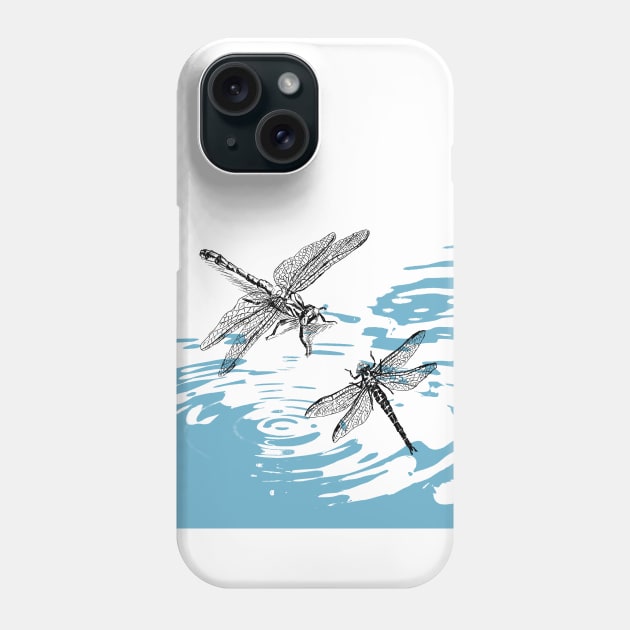 Dragonflies print Phone Case by rachelsfinelines