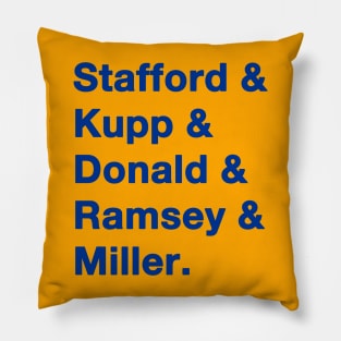 2021 LA Rams Blue Pillow