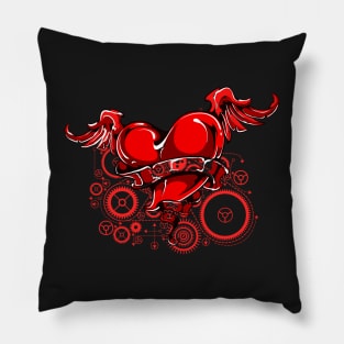 Steampunk. Mechanical heart Pillow