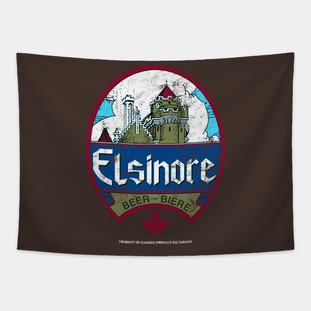 Elsinore Beer Biere Distressed Tapestry by Unfluid